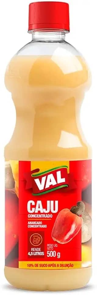 VAL Suco De Caju Concentrado Pet Val Alimentos 500Ml