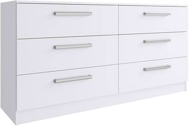 Comoda Madesa 3435092 6 Gavetas Branco SE
