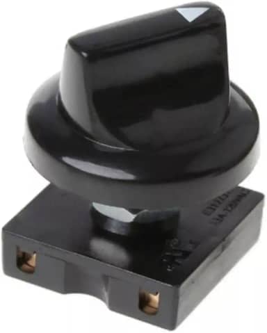 Chave Interruptor para Ventilador e Circuladores, 3 Velocidades, Controle de Ajuste, Preto