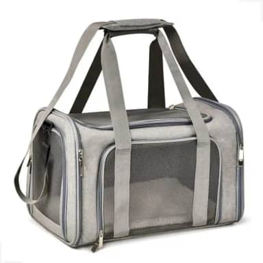 Bolsa De Transporte Pet 40x26x25 Viagem Avião Carro Cão Gato