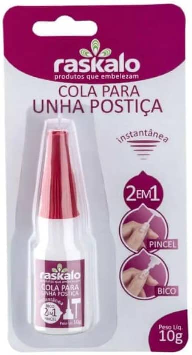 Cola para Unhas Postiças 10 gramas Bico e Pincel – 10g