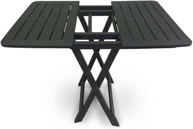 Arqplast, Mesa Quadrada Dobrável Plástica Preta 80x72x70Cm 25672 Arqplast