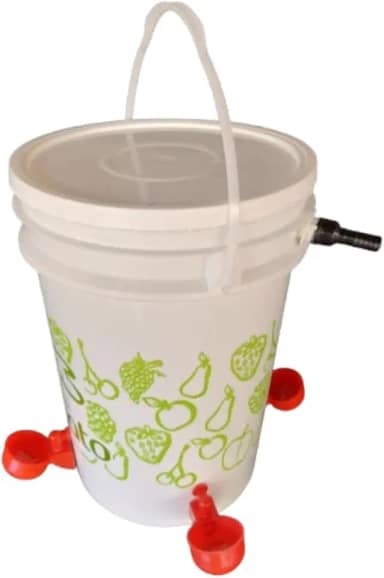 Bebedouro De Água Pet Automático Com Boia Mais 4 Copinhos Para Aves e Pássaros