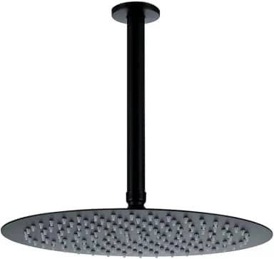 Pingoo.casa, Ducha Chuveiro de Teto Redondo Aço Inox 304 30cm Curuá - Preto