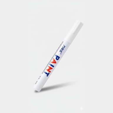 Caneta De Tinta Óleo Para Detalhes E Pintura Automotiva Pneu (Branco)