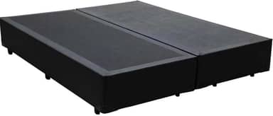 Cama Box Base King Size Bipartido Sintético (Preto)