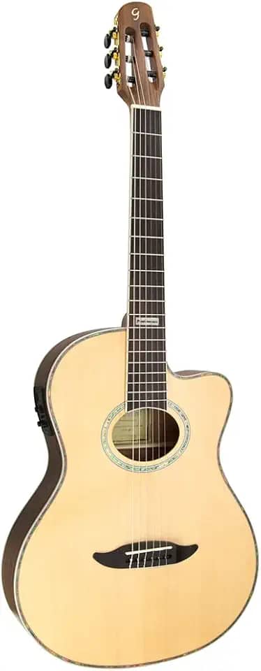 Violao Eletrico Nylon Gnf3 Ceq Ns