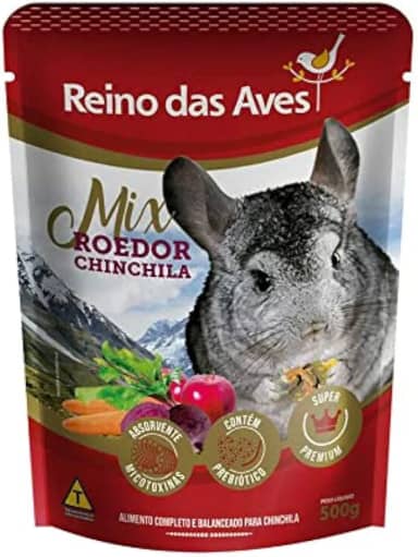 Reino das Aves Ração Para Chichila Gold Mix Premium 500G