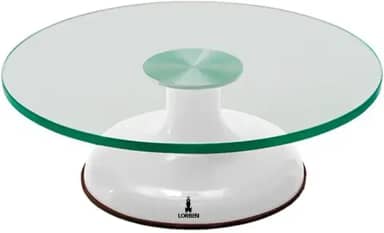 Bailarina Giratória Bolo Torta Vidro Rolamento Duplo Lorben