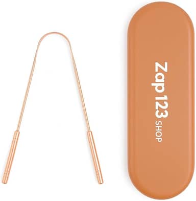 Raspador Limpador De Língua Com Estojo Inox