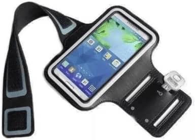 Braçadeira Esportiva para Celular, Neoprene Preto, Ajustável com Tela Touch, para Corrida, Academia, Ciclismo e Treino (preto)