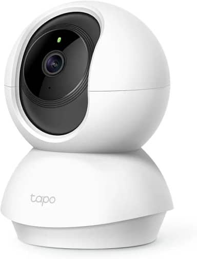 Camera de Segurança Wi-Fi 360º, 1080p Full HD TP-Link Tapo TC70, Visão Noturna, Audio de duas vias, Detecção de Movimentos, Trabalha com Alexa, 512G de Armazenamento Local, Armazenamento na Nuvem