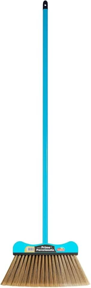 Vassoura Porcelanato Prime com Cabo 1,20m – Cerdas Suaves para Pisos Delicados : Laminados, Vinilicos e Porcelanato Residencial ou Escritórios e Consultorios