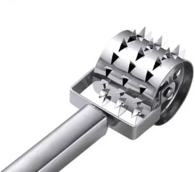 Amaciador De Carne Rolo Manual Inox Amolecedor De Carne