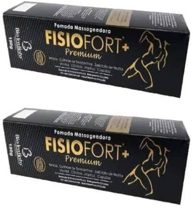 Pomada Fisiofort Premium – Alívio Rápido para Dores Musculares e Articulares | Efeito Bengue | 300g | Ação Anti-inflamatória e Relaxante - Kit com 2 Bisnagas