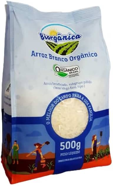 Arroz Agulhinha Branco Orgânico Biorgânica 500g