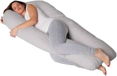 Travesseiro de corpo para gestantes (Cinza)