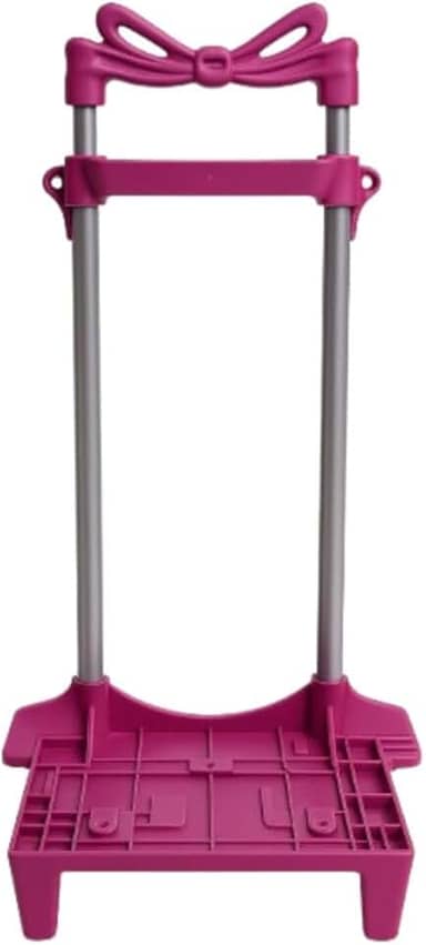 Carrinho Para Mochila Escolar Universal 2 Haste C/Trava 40 (Rosa)