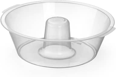 Forma de Pudim Gelatina Manjar Plastico Resistente Microondas Premium Transparente