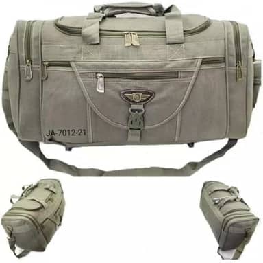 Mala De Mão Viagem Grande De Lona Kvn 50 L (Bege)