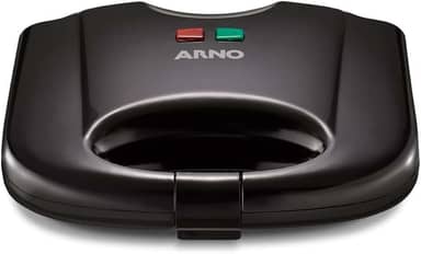 Sanduicheira e Grill Arno SACB, Antiaderente, Preta, 220V, Fácil Limpeza, Compacta e Versátil