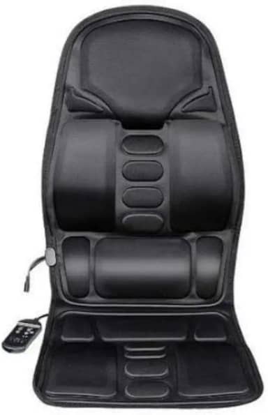 Assento Massageador Vibratório com Aquecimento, Preto, Controle Remoto, para Cadeira, Casa e Carro