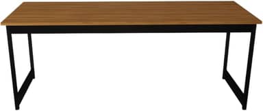 Mesa Escritório Escrivaninha Estilo Industrial 180 Cm Sérgio Camaleão (Nogal)