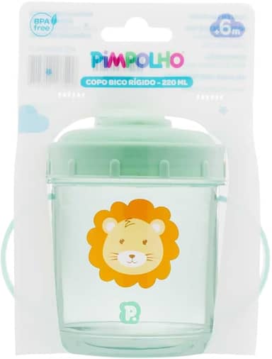 Pimpolho Copo Bico Rígido 220ml Leão