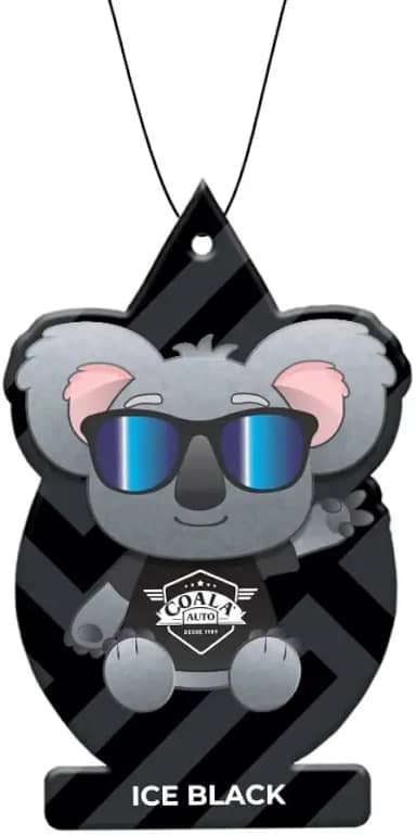 Coala Odorizador para Carro Folhinha Perfumada 10g Ice Black