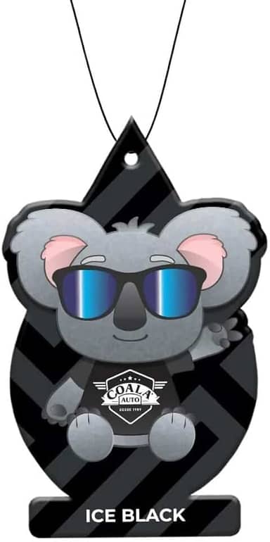 Coala Odorizador para Carro Folhinha Perfumada 10g Ice Black