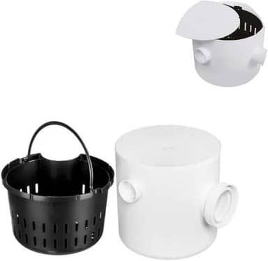 Caixa de Gordura Herc com Cesto 250 x 250 x 75mm 2305 Redonda