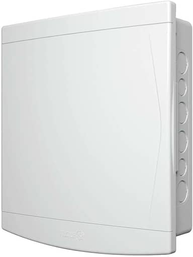 Quadro de Distribuição de Embutir 12/16 Disjuntores Branco