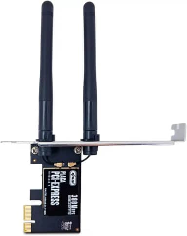 Placa De Rede Wireless Pci Express Wi-Fi De 300 Mbps Duas Antenas Conexões Simultâneas Compatível Com Windows Linux