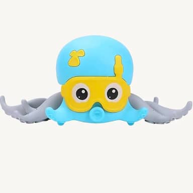 Brinquedo de Banho de Polvo, Brinquedo para Bebês Aprendendo a Caminhar, Brinquedo Clássico para Crianças, Polvo Adorável Flutuante, Brinquedo Para Banheira, Piscina, Brinquedo Infantil