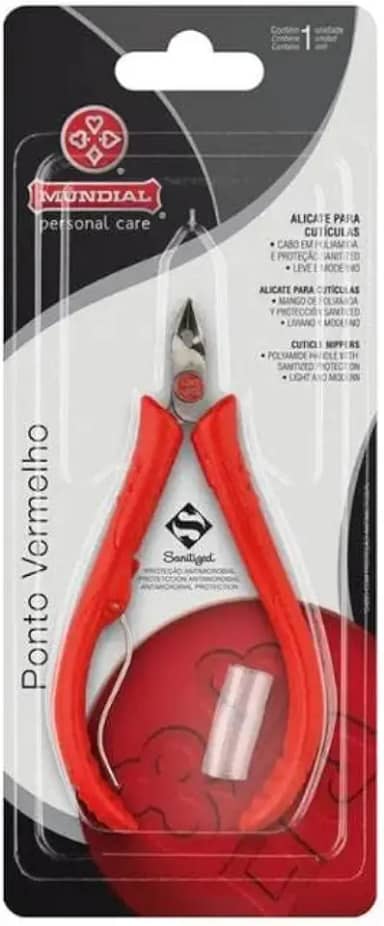 Mundial S/A Alicate Cutícula Ponto Vermelho
