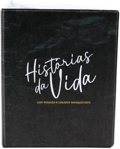 Álbum de Fotos Histórias da Vida para 500 fotos 10x15 com Adesivo