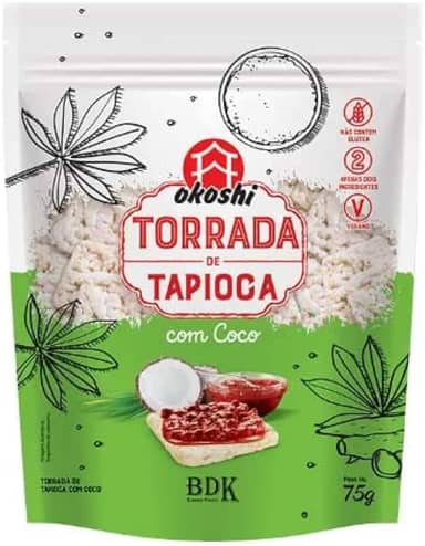 Kit 3X: Torrada de Tapioca com Coco Okoshi 75g