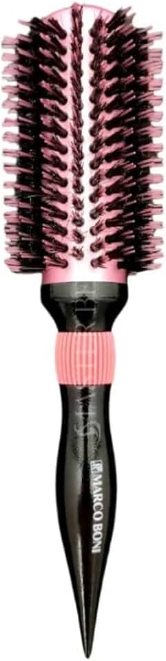 Escova Profissional Rosa 65mm para Modelar e Alisar Cabelos Revestimento Térmico Cabo Ergonômico Antideslizante Design Moderno para Resultados Impecáveis