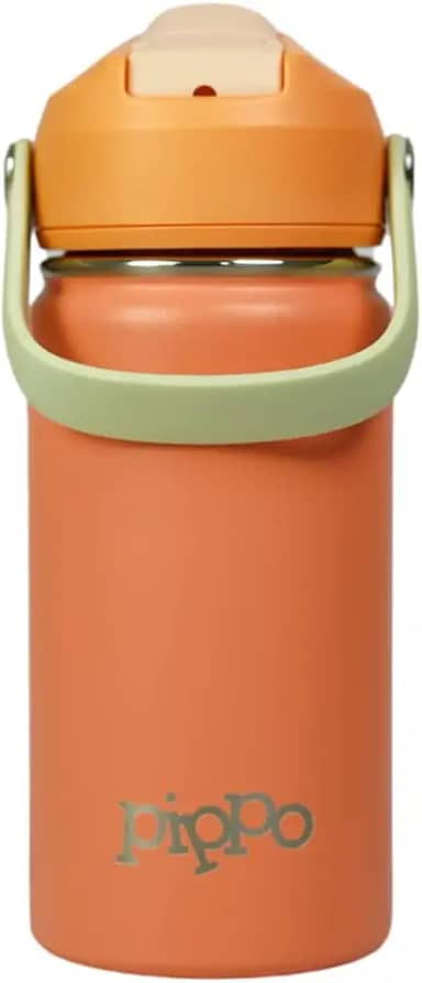 Pippo | Garrafa Térmica Infantil Aço Inox (Laranja)