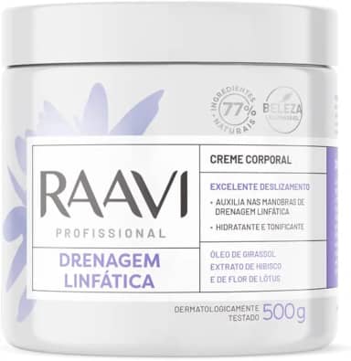 Raavi Creme Drenagem Linfática 500G