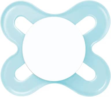 MAM Baby 1 Chupeta Original Start Com Bico Simétrico de Silicone SkinSoft para Crianças 0-2 Meses Embalagem Blister, Azul