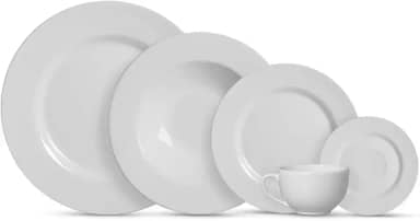 Aparelho de Jantar 20 pçs Branco Liso Alleanza