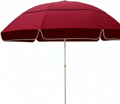 Guarda Sol Gigante Mor 2,40m para Praia Grande e Piscina, Sombrinha de Praia com Proteção UV e Vento, Guarda Sol Respirável Verão