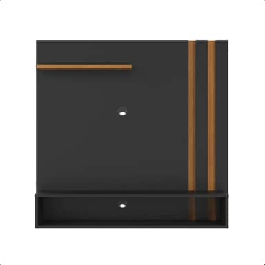 Painel Light para TV de 32 Polegadas - Ideal para Sala e Quarto (Preto/Freijo)