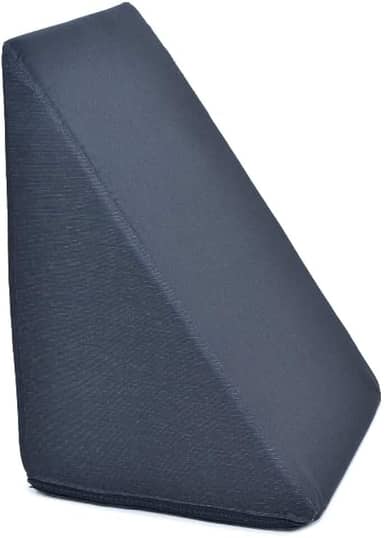 Travesseiro Triangular Espuma Encosto Adulto Apoio Costas Repouso Leitura Cor:Preto