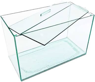 Aquário Vidro Retangular Nº3 simples 30x15x20 9Lt Peixes