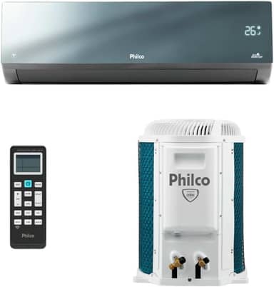 Ar Condicionado Split Inverter Philco Espelhado 12000 Btus Quente e Frio Pac12000iqfm15e 220v