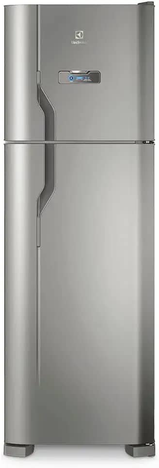 Geladeira Electrolux Frost Free 371L Turbo Congelamento Duplex Cor Inox (DFX41) 127V