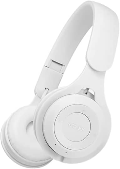 Fone de Ouvido Headset Sem Fio Bluetooth – Cancelamento de Ruído, Bateria de Longa Duração e Conforto Ergonômico para Música e Chamadas (Branco)