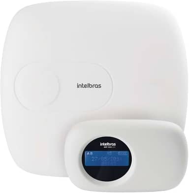 Central de alarme monitorada Intelbras Amt 2018 EG com 18 zonas (8 + 8 + 2 com fio + 24 sem fio)